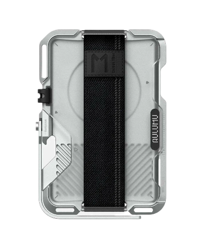 Картхолдер Aulumu G03 MagSafe, многофункциональный магнитный кошелек, полупрозрачный белый